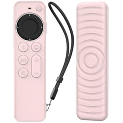 tv remote case for siri remote 2/3 shockproof silicone protective cover with strap