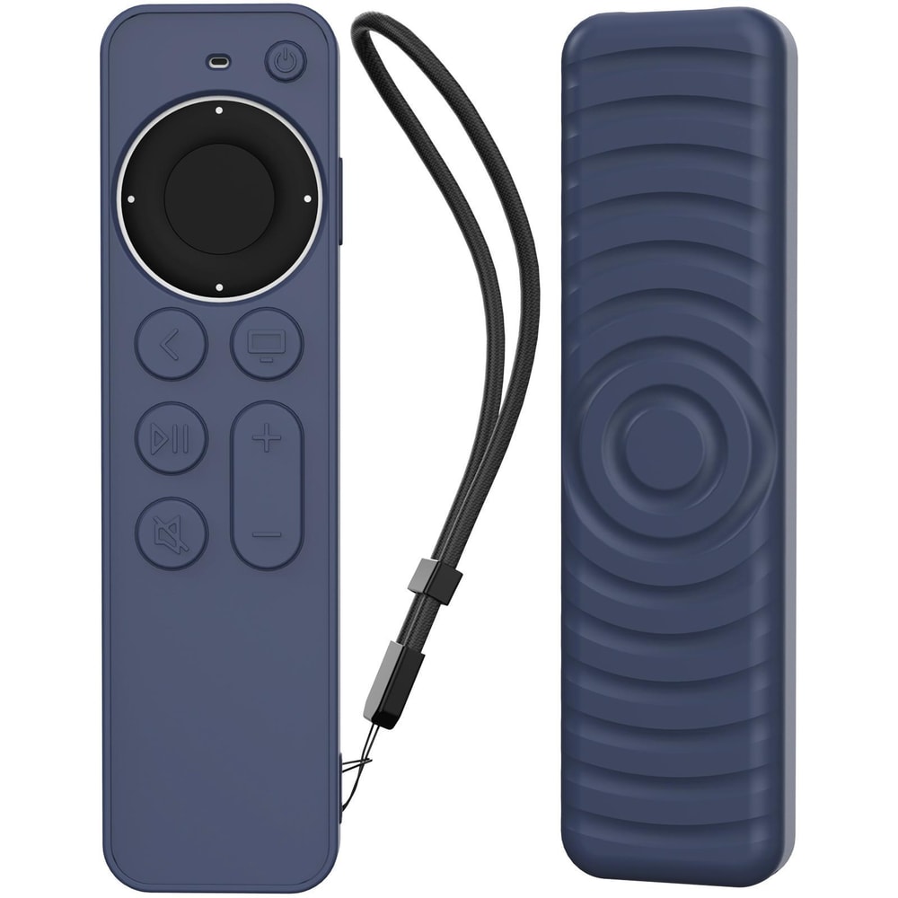 TV Remote Case For Siri Remote 23 Shockproof Silicone Protective Cover With Strap 7