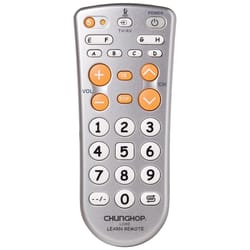 universal tv remote with infrared learning & programmable control