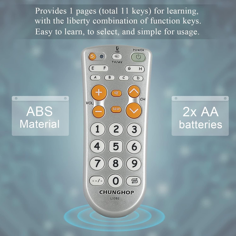Universal TV Remote With Infrared Learning Programmable Control 5