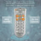 Universal TV Remote With Infrared Learning Programmable Control 5