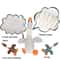 Durable Wild Goose Plush Dog Toy Bite & Squeaky Teeth Cleaning Chew Toy