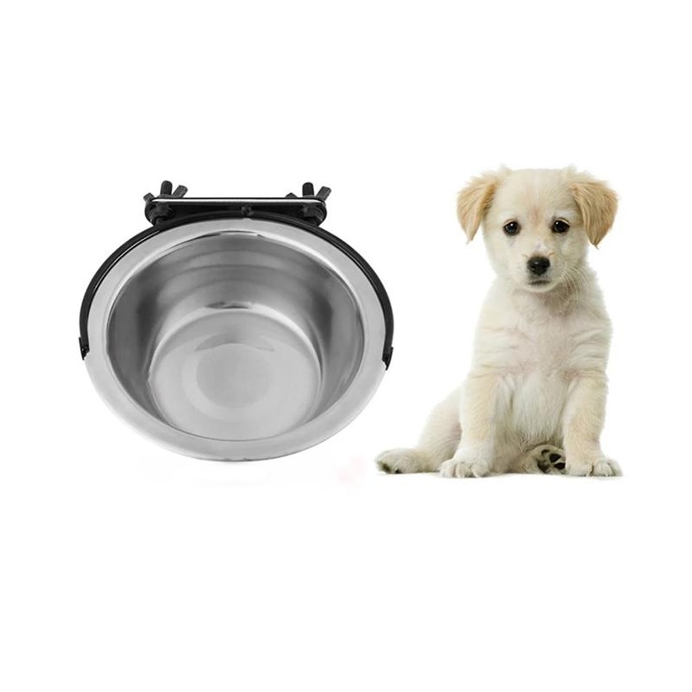 Premium Stainless Steel Suspension Dog Feeding Bowl Medium Elevated Feeder 2
