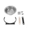 Premium Stainless Steel Suspension Dog Feeding Bowl Medium Elevated Feeder 3