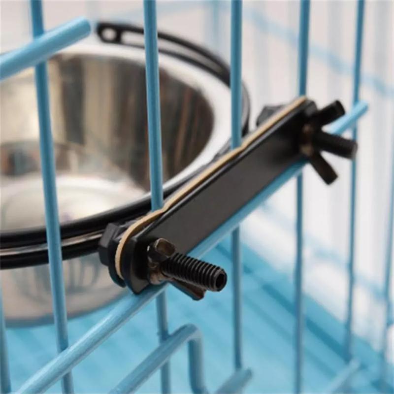 Premium Stainless Steel Suspension Dog Feeding Bowl Medium Elevated Feeder 4