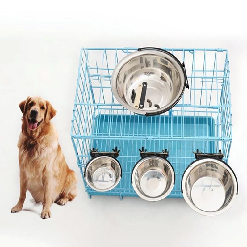 Premium Stainless Steel Suspension Dog Feeding Bowl Medium Elevated Feeder 5