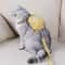 Adjustable Cat Traction Rope Backpack Harness With Snack Pouch 8