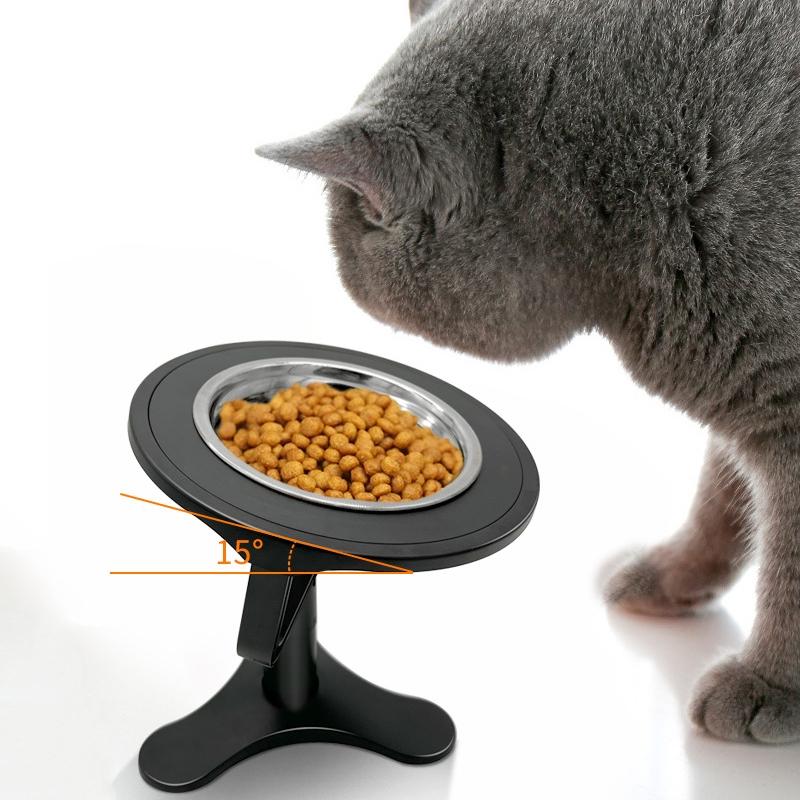 ComfortLift Adjustable Elevated Pet Bowl Stand With Anti Tip Base Stainless Steel Bowl 7