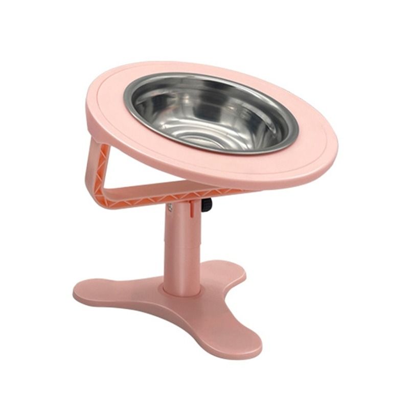 ComfortLift Adjustable Elevated Pet Bowl Stand With Anti Tip Base Stainless Steel Bowl 9