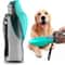 LeafFlow Portable Pet Water Bottle With Foldable Bowl Leak Proof Travel Dispenser 1