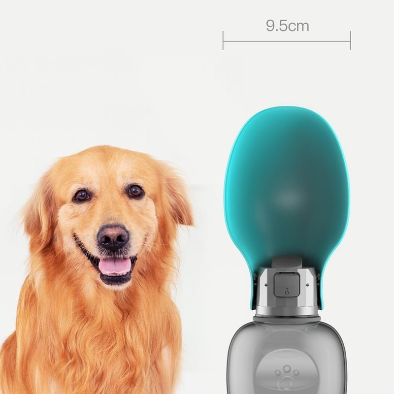 LeafFlow Portable Pet Water Bottle With Foldable Bowl Leak Proof Travel Dispenser 3