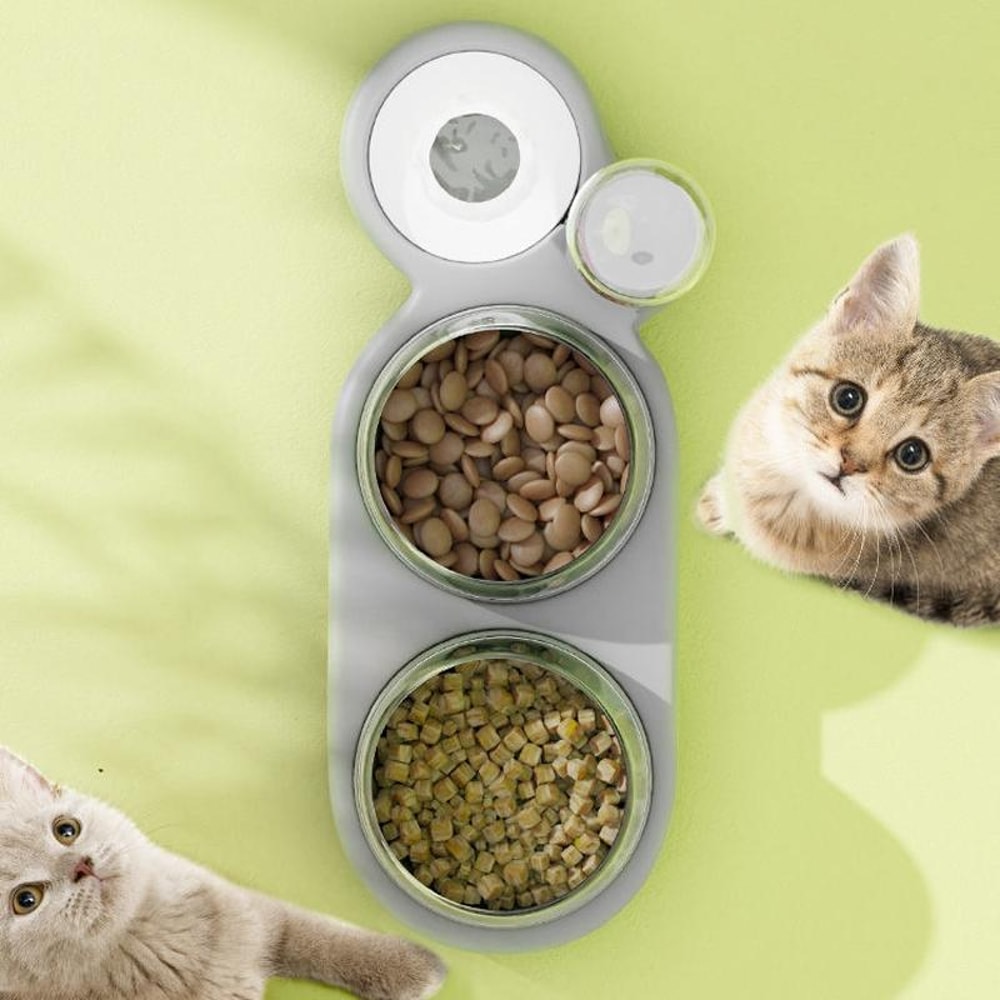 AutoPet Tilted Pet Bowl With Automatic Water Dispenser Anti Spill Design 6