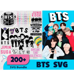 200 bts bundle svg, bts svg, kpop svg, bts vector, bts clipart, svg, png, dxf, eps, pdf bts files, files for cricut.