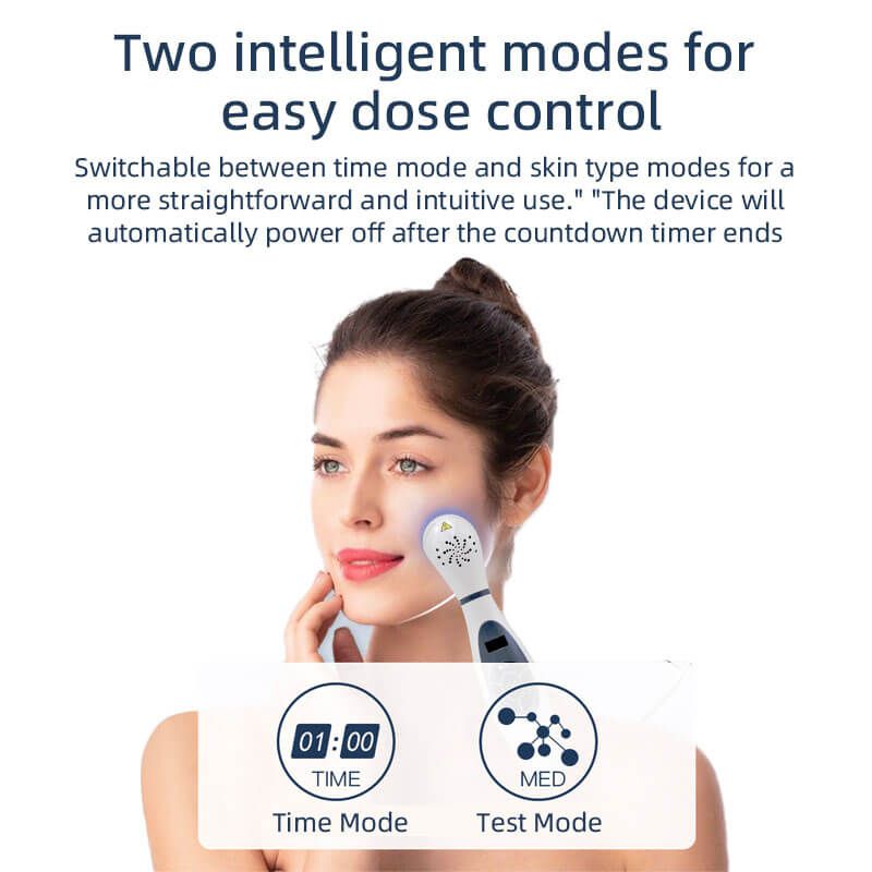 Vitiligo Phototherapy Medical 308nm Uvb Lamp Handheld Light Therapy For Psoriasis Skin Care 12