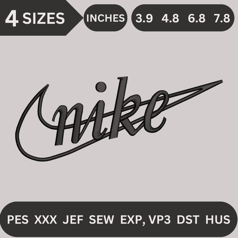 Nike Embroidery Design Embroidery Designs Embroidery PES 0