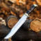 High Polish 18 Inch Crocodile Dundee Hunting Bowie Knife Custom Handmade D2 Steel 2