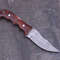 Handmade Damascus Steel Hunting Knife Skinner Knife Resin Handle With Leather Sheathe Gift For USA Fathers Day Gift 2