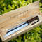 Handmade Carbon Steel Hunting Knife Wood Handle With Wood Gift Box With Leather Sheathe Gift For USA Fathers Day Gift 2