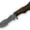 Handmade Damascus Steel Tarakar Knife Fixed Blade Wood Handle With Leather Sheathe Gift For USA Fathers Day Gift 1