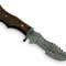 Handmade Damascus Steel Tarakar Knife Fixed Blade Wood Handle With Leather Sheathe Gift For USA Fathers Day Gift 2