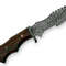 Handmade Damascus Steel Tarakar Knife Fixed Blade Wood Handle With Leather Sheathe Gift For USA Fathers Day Gift 3