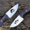 Handmade D2 Steel Skinner Knife 2 Pec Lot Off Knife Resin Handle With Leather Sheathe Gift For USA Fathers Day Gift 0