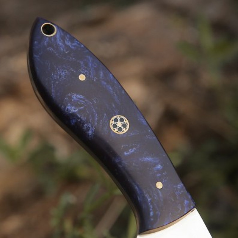 Handmade D2 Steel Skinner Knife 2 Pec Lot Off Knife Resin Handle With Leather Sheathe Gift For USA Fathers Day Gift 4