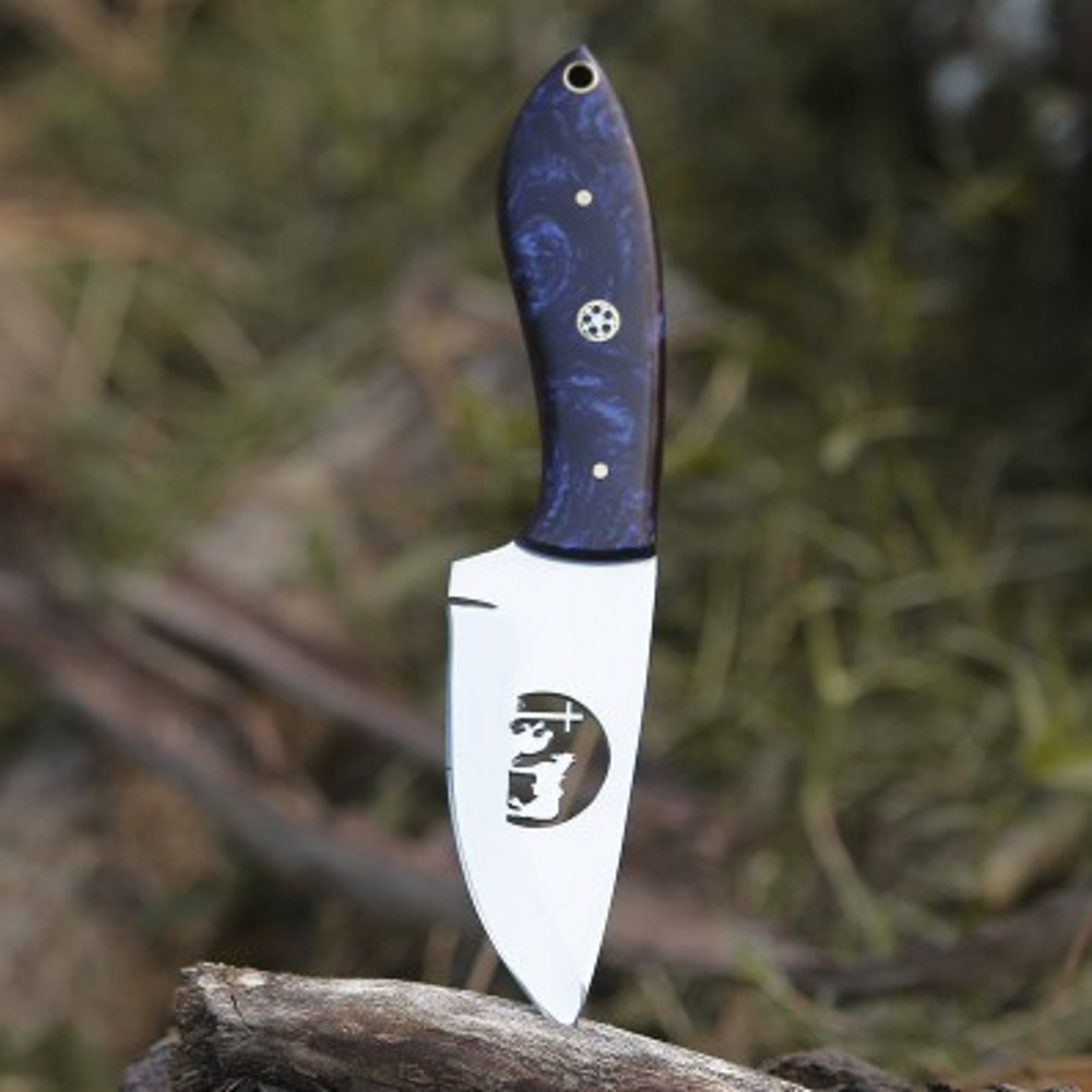 Handmade D2 Steel Skinner Knife 2 Pec Lot Off Knife Resin Handle With Leather Sheathe Gift For USA Fathers Day Gift 6