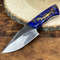 Handmade D2 Steel Skinner Knife Sharp Blade Resin Handle With Leather Sheathe Gift For USA Fathers Day Gift For Men 7