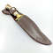 Handmade D2 Steel Skinner Knife Stag Horn  Brass Clip Handle With Leather Sheathe Gift For USA Fathers Day Gift 2