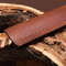 Handmade Carbon Steel Bull Cutter Knife Olive Wood Handle With Leather Sheathe Gift For USA Fathers Day Gift For Men 3