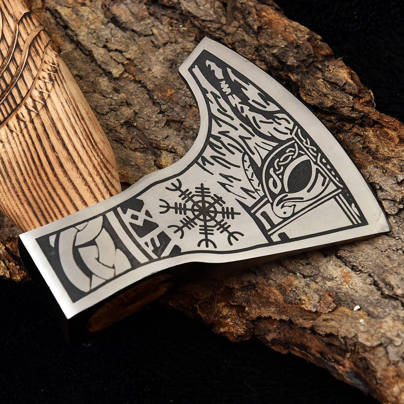 Kmcutlery Custommade Forged In Fire Viking Axes 008 0