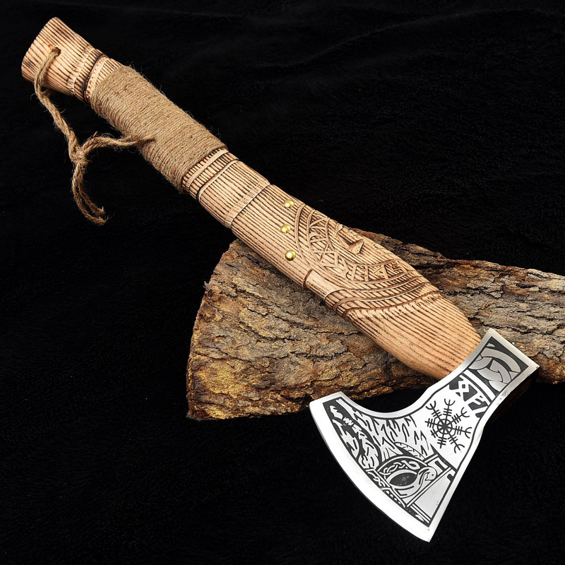 Kmcutlery Custommade Forged In Fire Viking Axes 008 4