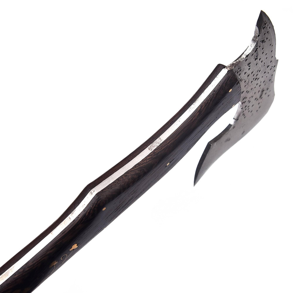 Kmcutlery High Corbon Steel Viking Axes Wangi Wood With Brass Work 9016 5