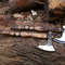 Handmade Carbon Steel Viking Axe 2 PEC Lot Of AXE Wood Handle With Leather Sheathe Gift For USA Fathers Day Gift 1