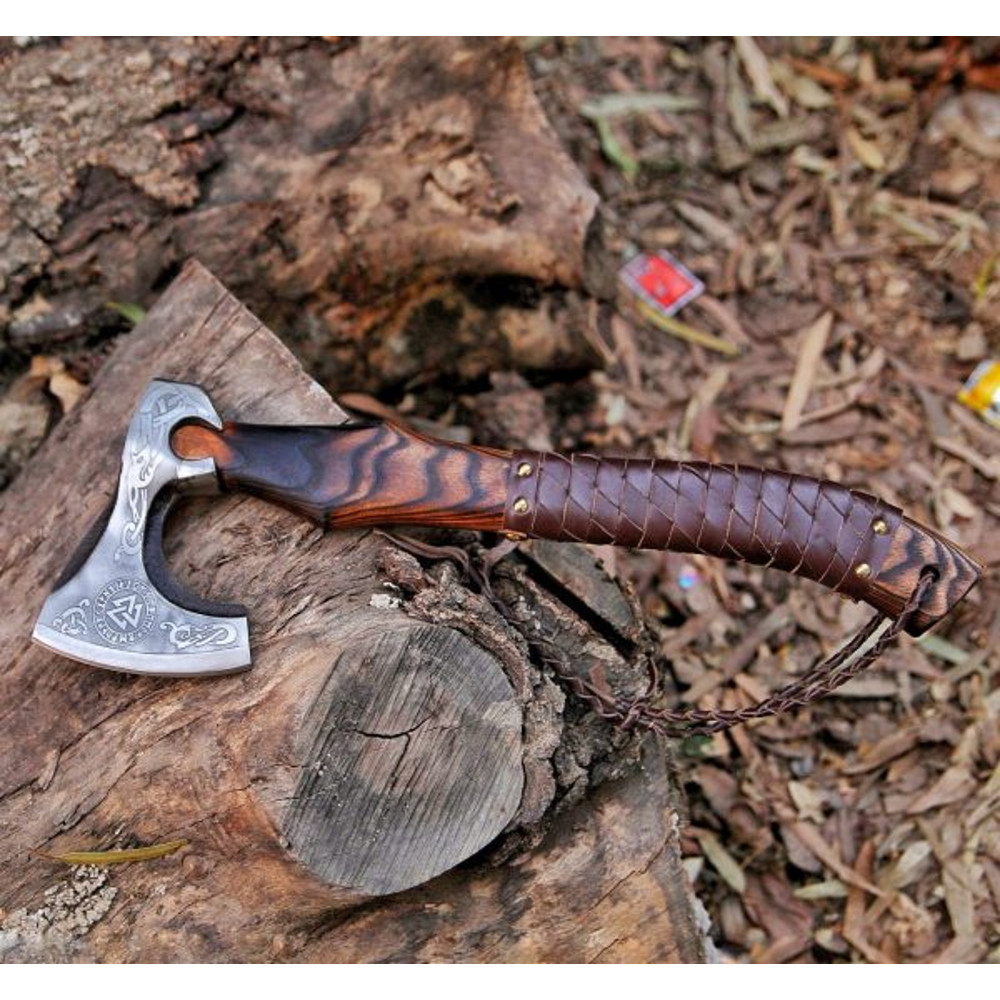 Custom Smith Carbon Steel Viking Axe Personalized Anniversary Gift For Him Birthday Wedding Gift Hand Forged Axe 4