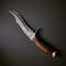 Handmade Damascus Steel Hunting Bowie Knife Leather Brass Handle With Leather Sheathe Gift For USA Fathers Day Gift 0
