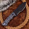 Handmade Carbon Steel Hunting Tracer Knife Sheathe Handle With Leather Sheathe Gift For USA Fathers Day Gift For Men 3