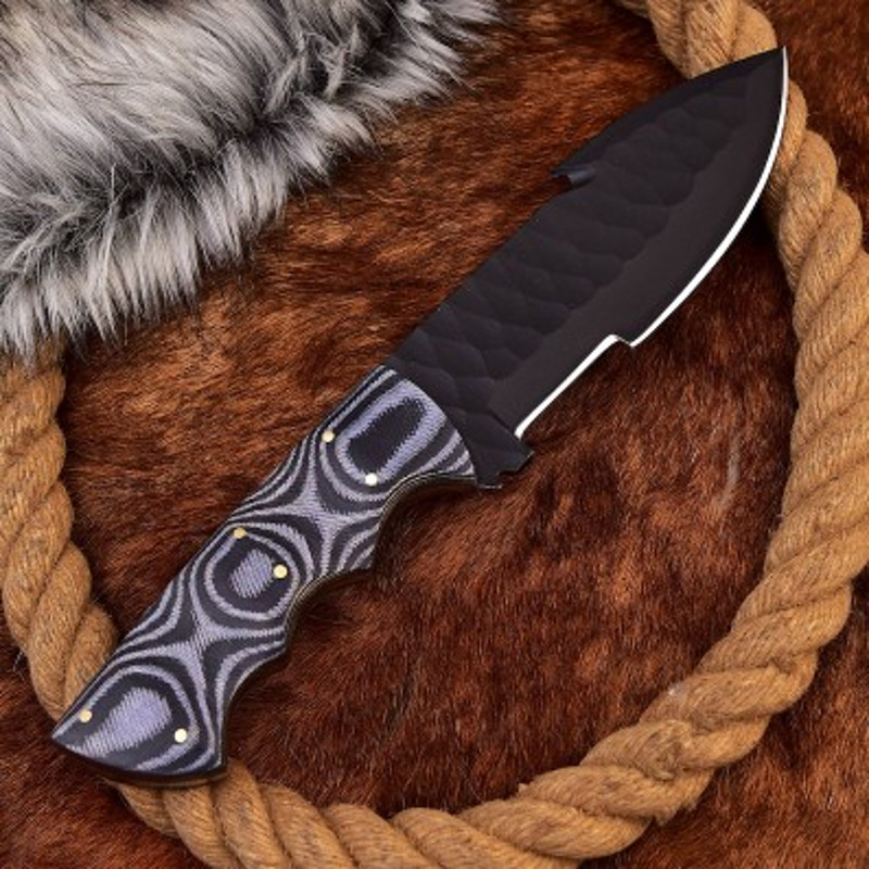 Handmade Carbon Steel Hunting Tracer Knife Sheathe Handle With Leather Sheathe Gift For USA Fathers Day Gift For Men 3
