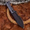 Handmade Carbon Steel Hunting Tracer Knife Sheathe Handle With Leather Sheathe Gift For USA Fathers Day Gift For Men 4