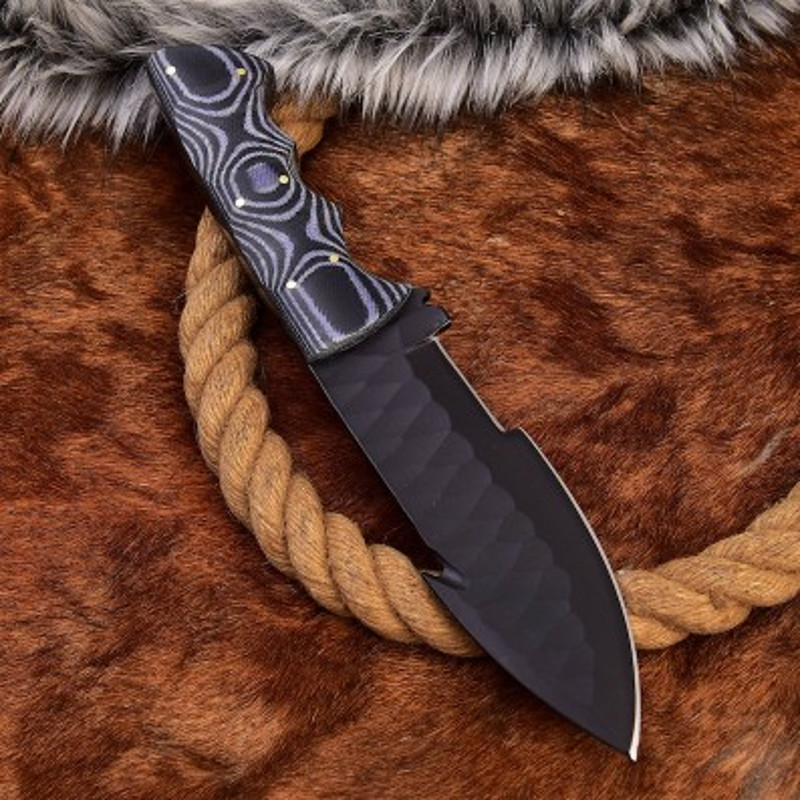 Handmade Carbon Steel Hunting Tracer Knife Sheathe Handle With Leather Sheathe Gift For USA Fathers Day Gift For Men 4