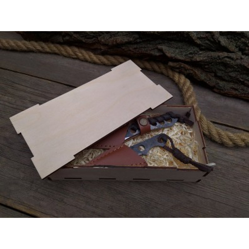 Handmade Carbon Steel Hunting Knife 2 PEC Lot Of Skinner Knife Steel Handle With Leather Sheathe Gift For USA 7