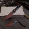 Handmade Carbon Steel Hunting Knife 2 PEC Lot Of Skinner Knife Steel Handle With Leather Sheathe Gift For USA 6