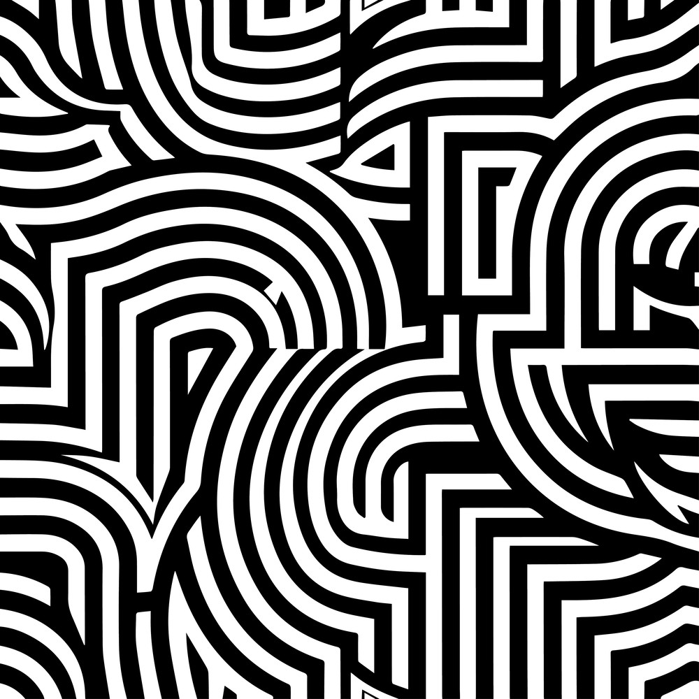 Seamless Pattern Black and White Vector Style 1.png