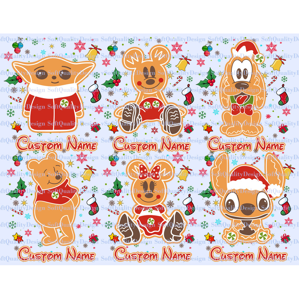 Disney Gingerbread Mickey Bundle Png Disney Gingerbread Bundle Disney Family Xmas Vacation Svg Xmas 0