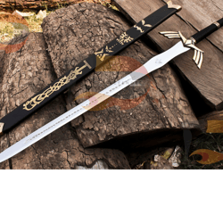 legend of zelda fully handmade replica sword black and gold