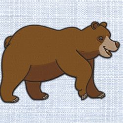 teddy bear embroidery design 3
