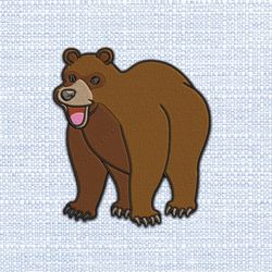 teddy bear embroidery design 6