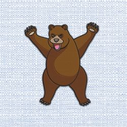 teddy bear embroidery design 9