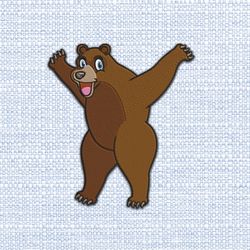 teddy bear embroidery design 18